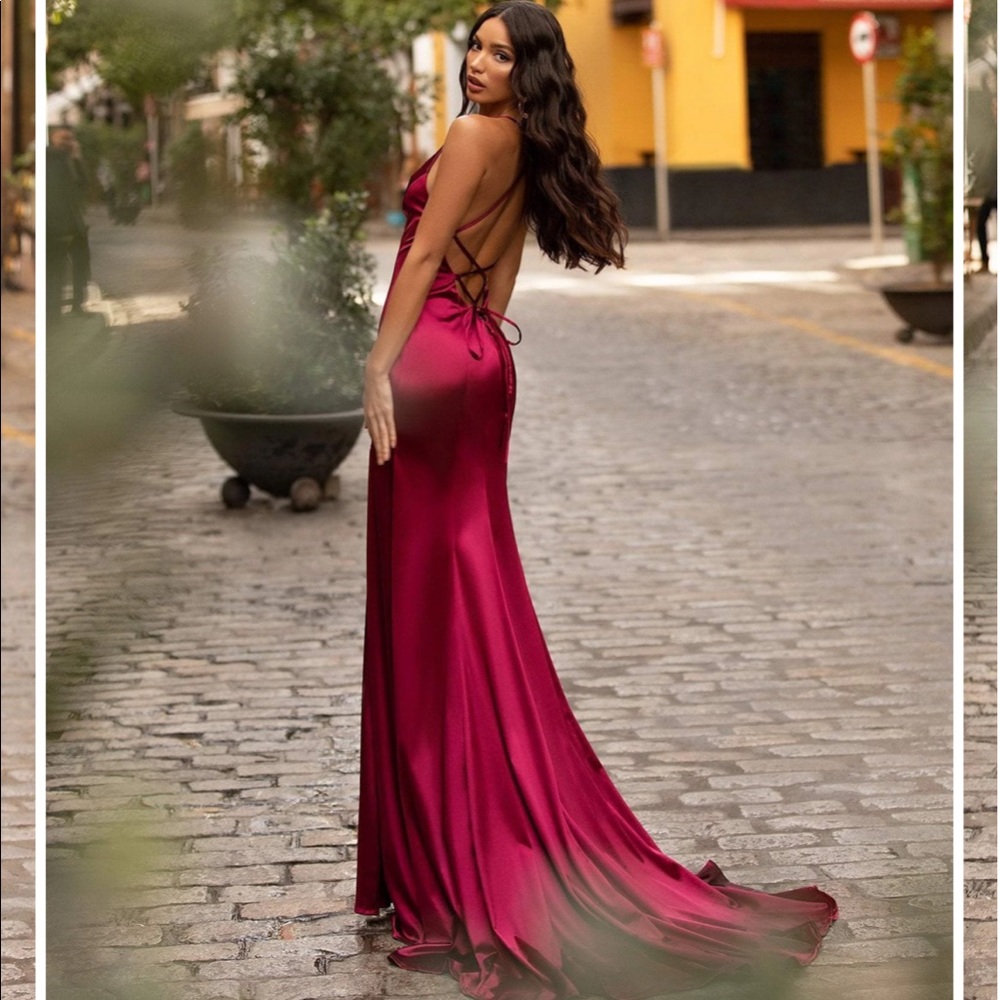 Gorgeous burgundy gown, Alamour the label dress worn once to a wedding.